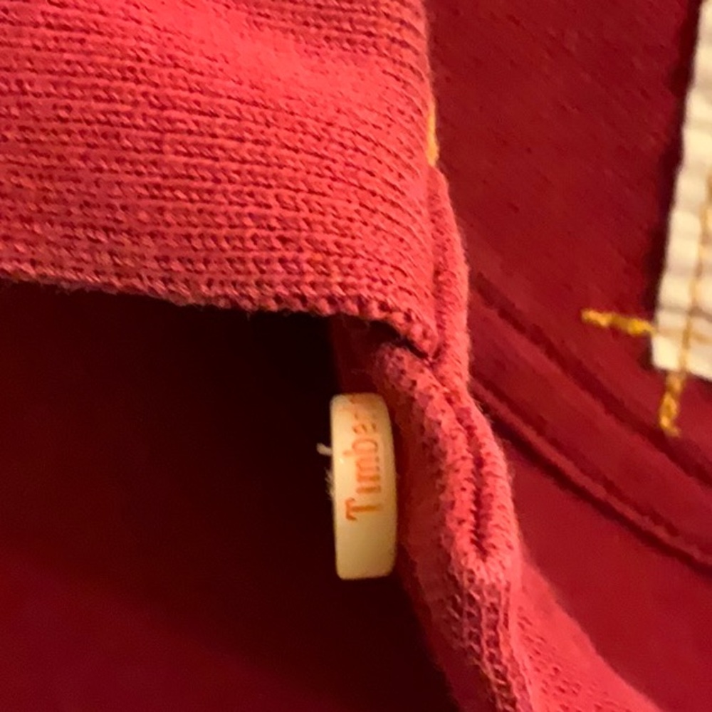Timberland Red Polo Shirt with logo - Picture 5 of 11